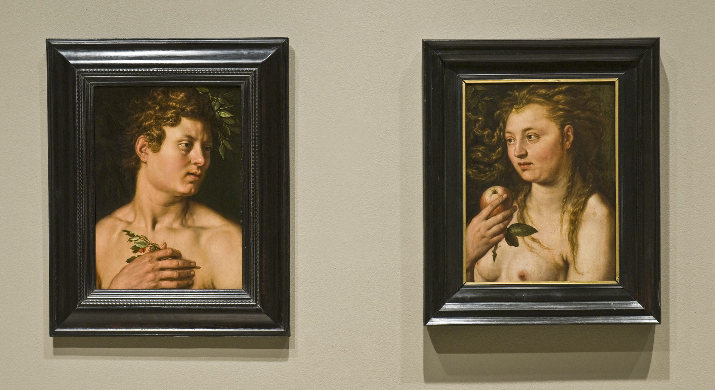 Adam and Eve by Hendrick Goltzius